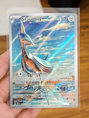 🪽 Skarmory Pokemon Card - Surging Sparks ⚡ Illustration Rare 209/191  🪽